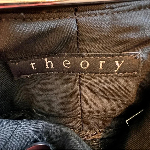 Theory Wide Leg Pants, Black, Size 2 - Picture 5 of 15